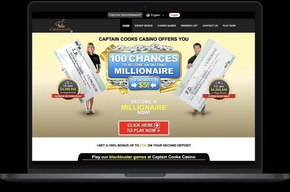 Captain Cooks Casino Desktop